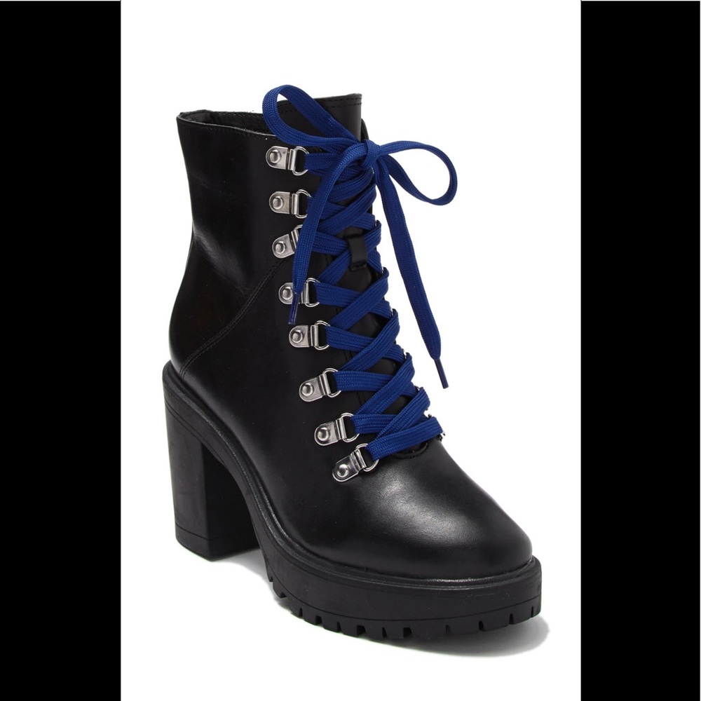 Steve Madden Richie Lace-Up Leather Boots